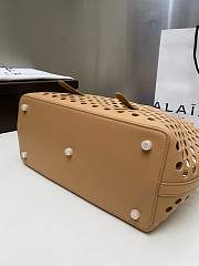 Fortok Alaïa Neo Mina 32 Perforated Calfskin Tote Brown 32x19x16cm - 2