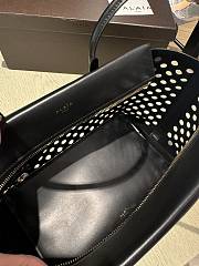Fortok Alaïa Neo Mina 32 Perforated Calfskin Tote Black 02 32x19x16cm - 6