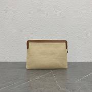 Fortok Celine SMALL POUCH WITH STRAP IN TEXTILE WITH ANCHOR EMBROIDERY AND CALFSKIN 24x17x2cm - 4