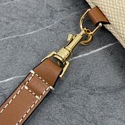 Fortok Celine SMALL POUCH WITH STRAP IN TEXTILE WITH ANCHOR EMBROIDERY AND CALFSKIN 24x17x2cm - 5