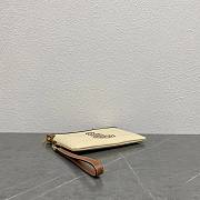 Fortok Celine SMALL POUCH WITH STRAP IN TEXTILE WITH ANCHOR EMBROIDERY AND CALFSKIN 24x17x2cm - 3