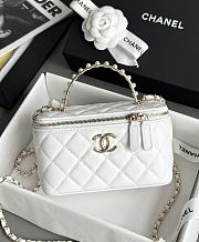 Fortok Chanel 24S Vanity Handle White 9.5x17x7.8cm - 1