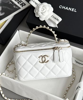 Fortok Chanel 24S Vanity Handle White 9.5x17x7.8cm