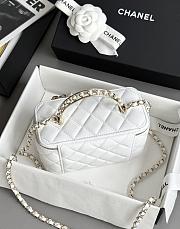 Fortok Chanel 24S Vanity Handle White 9.5x17x7.8cm - 4