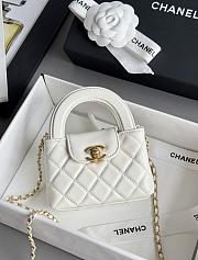 Fortok Chanel Kelly White Mini 8.3x12.5x4cm - 1