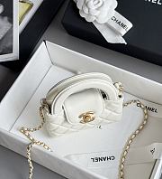 Fortok Chanel Kelly White Mini 8.3x12.5x4cm - 6
