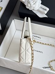 Fortok Chanel Kelly White Mini 8.3x12.5x4cm - 4
