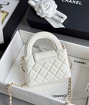 Fortok Chanel Kelly White Mini 8.3x12.5x4cm - 3
