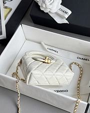 Fortok Chanel Kelly White Mini 8.3x12.5x4cm - 2