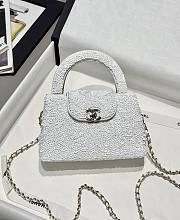 Fortok Chanel Kelly Sequins White 13x19x7cm - 1