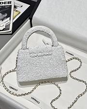 Fortok Chanel Kelly Sequins White 13x19x7cm - 5
