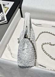 Fortok Chanel Kelly Sequins White 13x19x7cm - 4