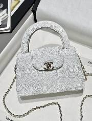 Fortok Chanel Kelly Sequins White 13x19x7cm - 2