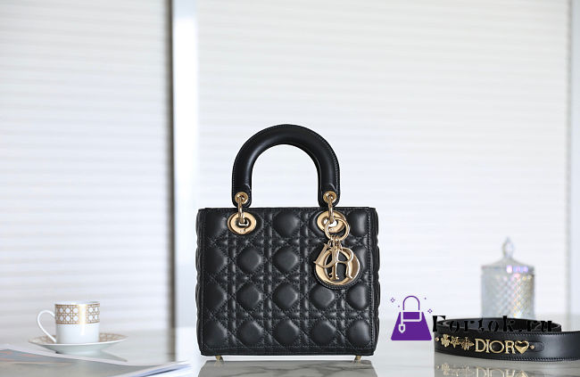 Fortok Dior ABC Bag Black 20 x 16.5 x 8 cm - 1