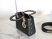 Fortok Dior ABC Bag Black 20 x 16.5 x 8 cm - 6
