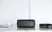 Fortok Dior ABC Bag Black 20 x 16.5 x 8 cm - 5