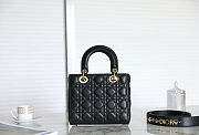 Fortok Dior ABC Bag Black 20 x 16.5 x 8 cm - 4