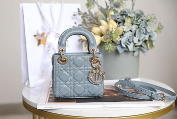 Fortok Dior Mini Lady Blue 12 x 10 x 5 cm