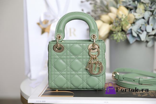Fortok Dior Mini Lady Green 12 x 10 x 5 cm - 1