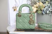 Fortok Dior Mini Lady Green 12 x 10 x 5 cm - 1