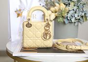 Fortok Dior Mini Lady Yellow 12 x 10 x 5 cm - 1