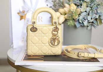 Fortok Dior Mini Lady Yellow 12 x 10 x 5 cm