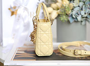 Fortok Dior Mini Lady Yellow 12 x 10 x 5 cm - 3