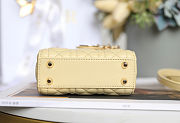 Fortok Dior Mini Lady Yellow 12 x 10 x 5 cm - 2