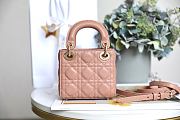 Fortok Dior Mini Lady Pink 12 x 10 x 5 cm - 6