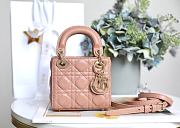 Fortok Dior Mini Lady Pink 12 x 10 x 5 cm - 5
