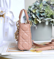 Fortok Dior Mini Lady Pink 12 x 10 x 5 cm - 2