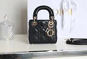 Fortok Dior Mini Lady Black 12 x 10 x 5 cm - 5