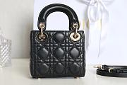 Fortok Dior Mini Lady Black 12 x 10 x 5 cm - 4