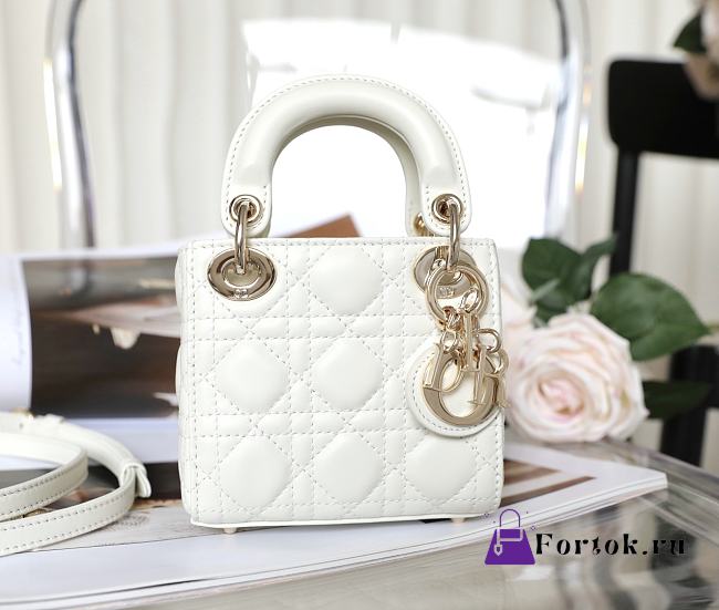 Fortok Dior Mini Lady White 12 x 10 x 5 cm - 1