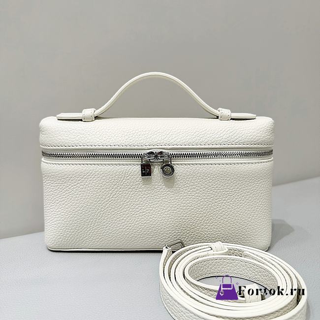 Fortok Loro Piana Extra Pocket  L19 White Mini 19 x 7 x 12 cm  - 1