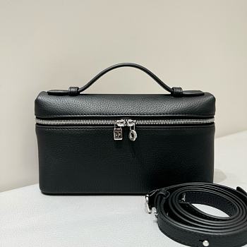 Fortok Loro Piana Extra Pocket L19 Black Mini 19 x 7 x 12 cm