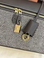 Fortok Loro Piana Extra Pocket L27 Brown Canvas 27 x 10 x 16 cm  - 3