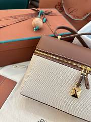 Fortok Loro Piana Extra Pocket L27 Beige Canvas 27 x 10 x 16 cm  - 5