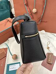 Fortok Loro Piana Extra Pocket L27 Black With Gold Hardware 27 x 10 x 16 cm  - 4