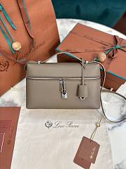 Fortok Loro Piana Extra Pocket L27 Ebony 27 x 10 x 16 cm  - 6