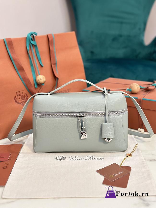 Fortok Loro Piana Extra Pocket L27 Baby Green 27 x 10 x 16 cm  - 1