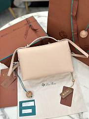 Fortok Loro Piana Extra Pocket L27 Cream 27 x 10 x 16 cm  - 3