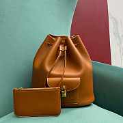 Fortok Loro Piana Extra Drawstring Backpack Brown 25 x27x14cm - 1
