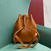 Fortok Loro Piana Extra Drawstring Backpack Brown 25 x27x14cm - 4