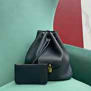 Fortok Loro Piana Extra Drawstring Backpack Black 25 x27x14cm - 1