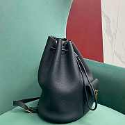 Fortok Loro Piana Extra Drawstring Backpack Black 25 x27x14cm - 3