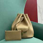 Fortok Loro Piana Extra Drawstring Backpack Beige 25 x27x14cm - 1