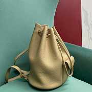 Fortok Loro Piana Extra Drawstring Backpack Beige 25 x27x14cm - 3