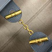Fortok Loro Piana Ghiera Leather Shopper Tote Bag Black 40x26x18cm - 6