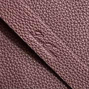 Fortok Loro Piana Ghiera Leather Shopper Tote Bag Rouge 40x26x18cm - 6
